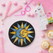 Sun en Moon Papieren Bordje (Feest)