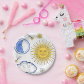 Sun en Moon Papieren Bordje (Feest)