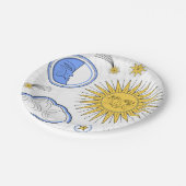 Sun en Moon Papieren Bordje (Gekanteld)