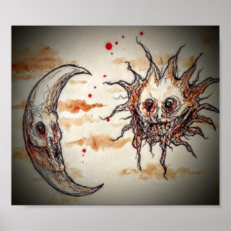 Sun en Moon Poster