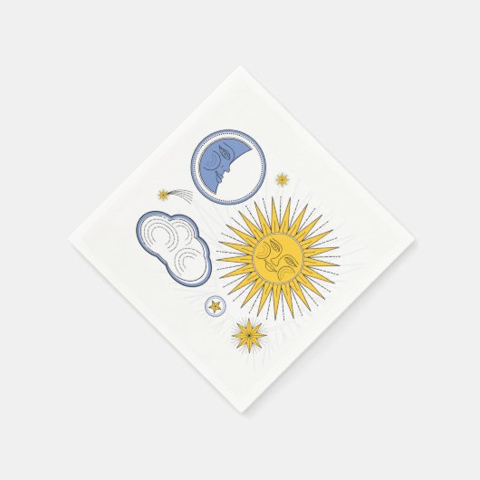  Sun en Moon Servetten (Hoek)