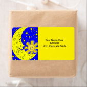 Sun- en Moon-sterlabels Etiket (Insitu)