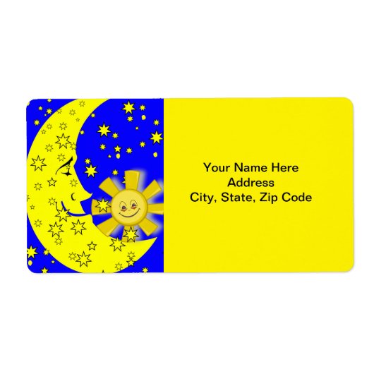 Sun- en Moon-sterlabels Etiket (Voorkant)