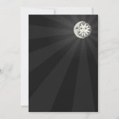 Sun en Moon Wedding Invitation Kaart (Achterkant)