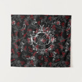 Sun en Moon, Wicca, heks, Pagan, Halloween Wandkleed (Voorkant (horizontaal))