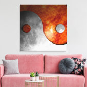 Sun en Moon Yin Yang Canvas Afdruk (Insitu (Woonkamer))