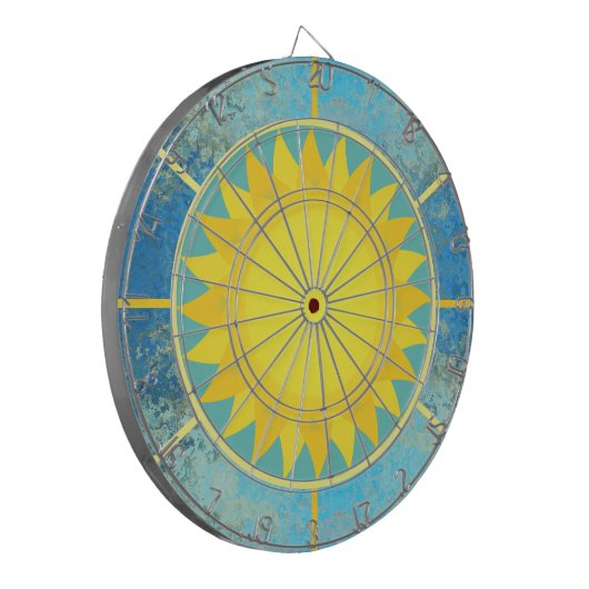 Sun en Sky Dartbord (Voorkant Links)
