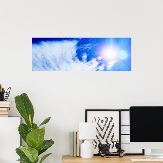 Sun en wolken in Ottawa Sky. Bestel nu Poster (Thuiskantoor)