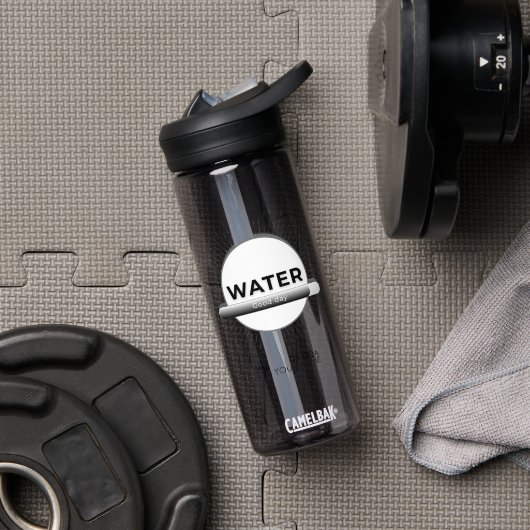 Sun Energy Water Quote | Custom Name Waterfles (Sportschool (Gedraaid)  )