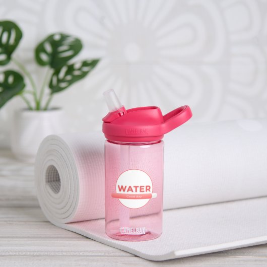 Sun Energy Water Quote | Custom Name Waterfles (Yoga (Gedraaid)  )