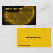 Sun et cartes de visite de lune (Devant / Derrière)