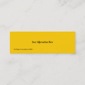 Sun et cartes de visite de signet de lune (Dos)