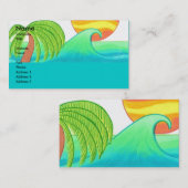 Sun et modèle de carte de visite de surf (Devant / Derrière)
