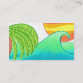 Sun et modèle de carte de visite de surf (Dos)