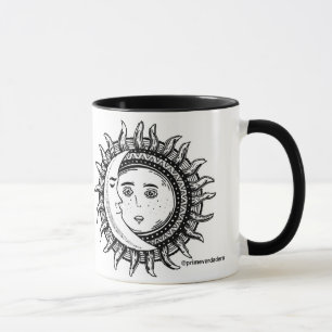 Sun et tasse de mandala de lune