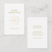 Sun Eye Yoga Reiki Wellness Carte de visite (Devant / Derrière)