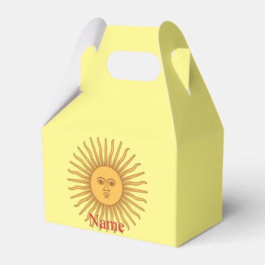 Sun face Art Illustration Thunder_Cove Bedankdoosjes (Voorkant Zijde)