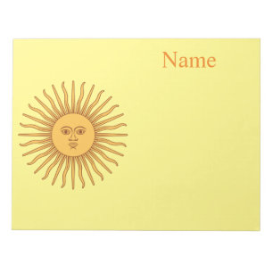 Sun face Art Illustration Thunder_Cove Notitieblok