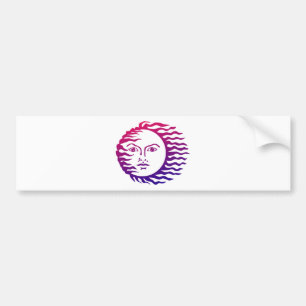 Sun Face Bumpersticker