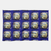 Sun Face / Moon Face keukenhanddoek (Horizontaal)