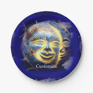 Sun face/moon face Thunder_Cove Papieren Bordje