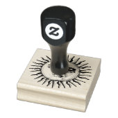 Sun Face tekening Rubberstempel (Stempel)