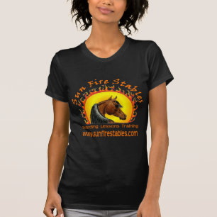Sun Fire Stables Logo op voorzijde T-shirt