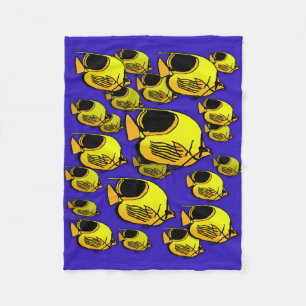 Sun Fish #12 Fleece Deken