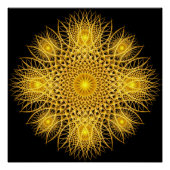 Sun Flake Mandala Perfect Poster (Voorkant)