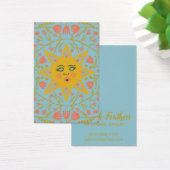 Sun & Floral Earring Necklace Jewelry Display Card (Bureau)