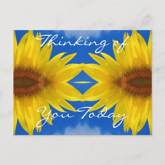 Sun Flower Briefkaart (Voorkant)