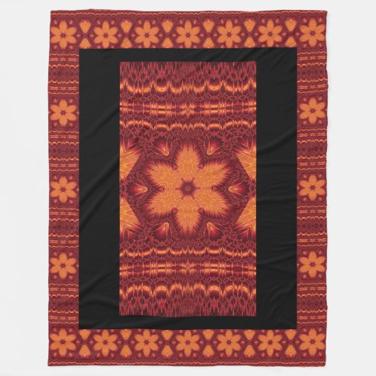 Sun Flower Fleece Deken (Voorkant)