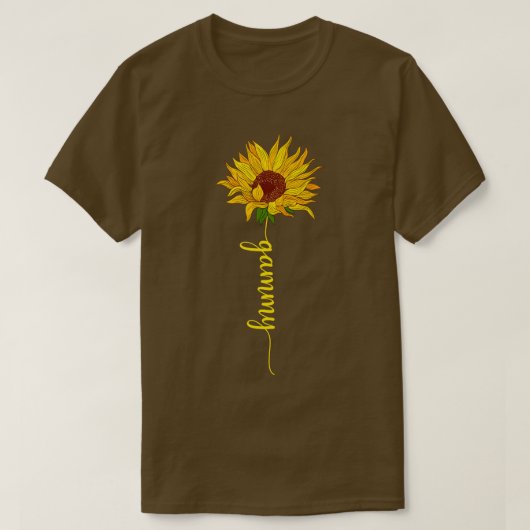 Sun Flower Schattige Gammy Sorority Christmas T-sh T-shirt (Design voorkant)