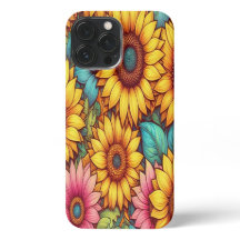 Sun Flower Slim Telefoonhoesje