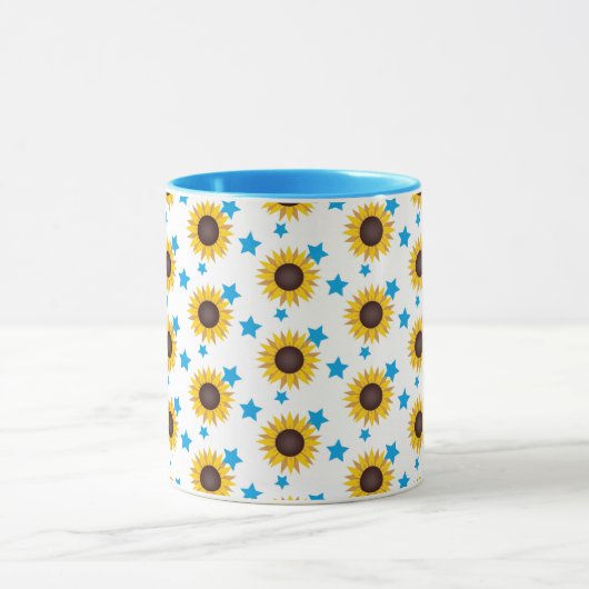 Sun Flowers achtergrond Mok (Midden)