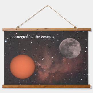 sun, full moon, Nebula Hangend Wandkleed