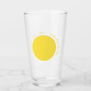 Sun Fun et Umbrella Boissons Bière Verre