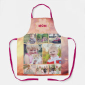 Sun Glow Pink Fade Moms Schort Fotocollage (Voorkant)