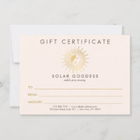 Sun Goddess Girl Logo Spray Tanning Pink Carte cad