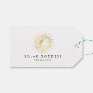 Sun Goddess Meisje Logo Spray Tanning Salon Cadeaulabel