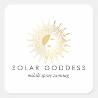 Sun Goddess Meisje Logo Spray Tanning Salon