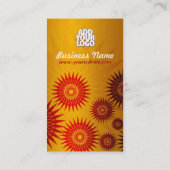 Sun Gold avec Carte de visite vertical Logo (Dos)