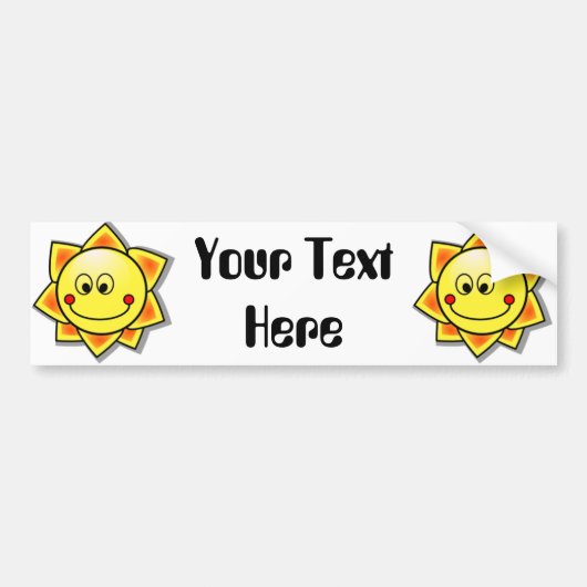 Sun Happy Sun Bumpersticker (Voorkant)