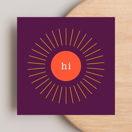 Sun Hi graphique | Cartes de visite de rencontre