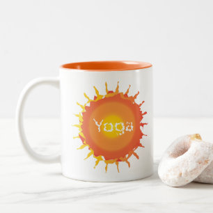 Sun Hot Yoga Tweekleurige Koffiemok