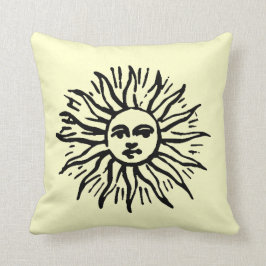  Sun Illustration Custom Color Pillow Kussen