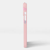 Sun in Hazy Sky: Lichtroze: Anjer Roze iPhone Hoesje (Linkerkant)