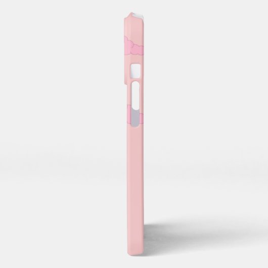 Sun in Hazy Sky: Lichtroze: Anjer Roze iPhone Hoesje (Linkerkant)