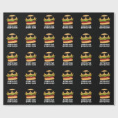 Sun is uit Bun's uit Funny Burger Pun Dark BG Cadeaupapier (Vlak)