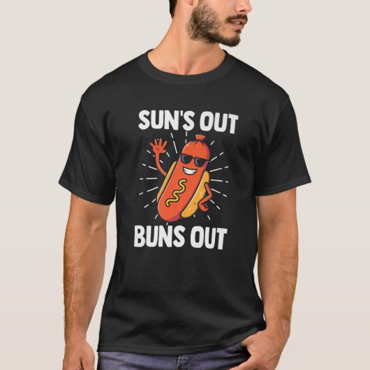 Sun is uit Buns uit Hot Dog Costume T-shirt (Voorkant)